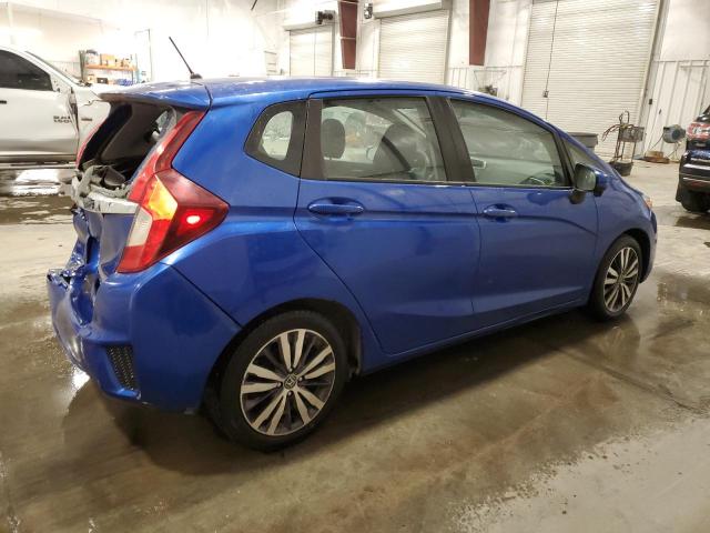 HONDA FIT EX 2015 blue  gas 3HGGK5H83FM735823 photo #4