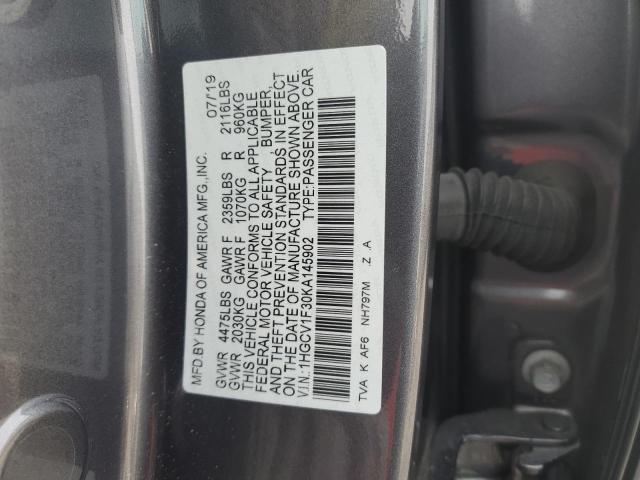 2019 HONDA ACCORD SPO - 1HGCV1F30KA145902