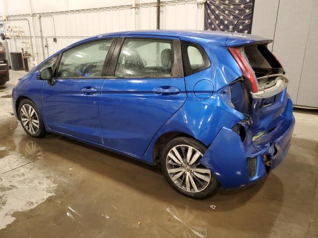 HONDA FIT EX 2015 blue  gas 3HGGK5H83FM735823 photo #3