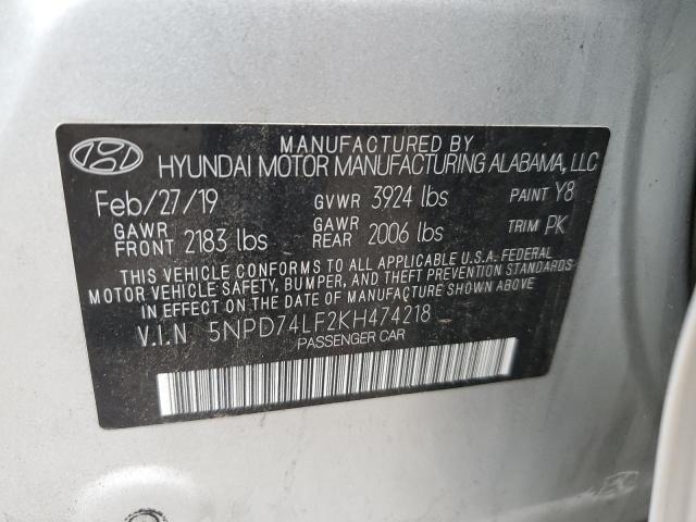 2019 HYUNDAI ELANTRA SE - 5NPD74LF2KH474218