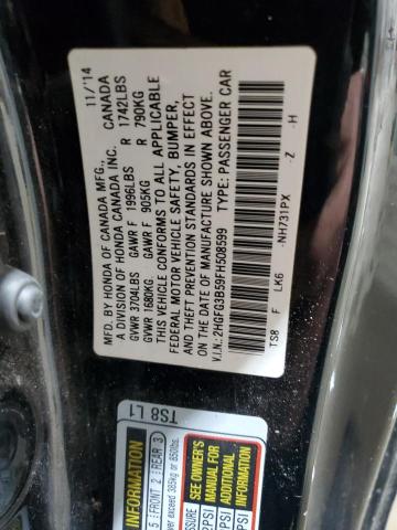 2015 HONDA CIVIC LX - 2HGFG3B59FH508599