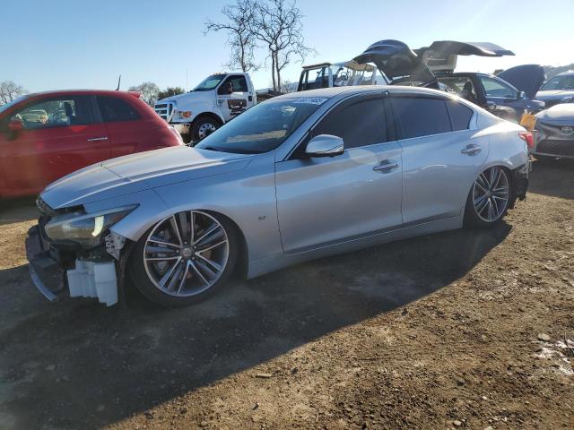 INFINITI Q50 BASE 2014 silver  gas JN1BV7AR6EM698200 photo #1