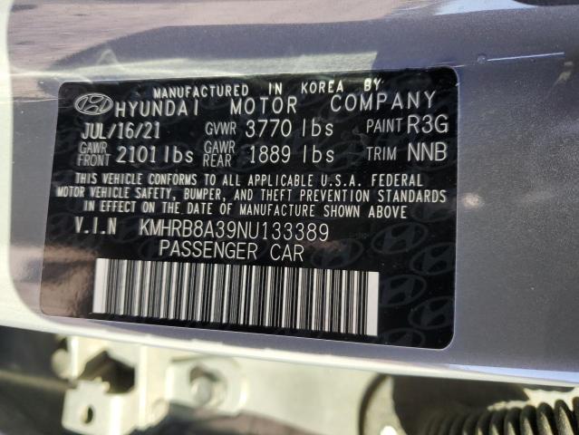 2022 HYUNDAI VENUE SE KMHRB8A39NU133389
