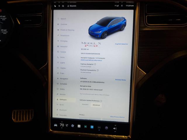2016 TESLA MODEL X - 5YJXCBE43GF000339