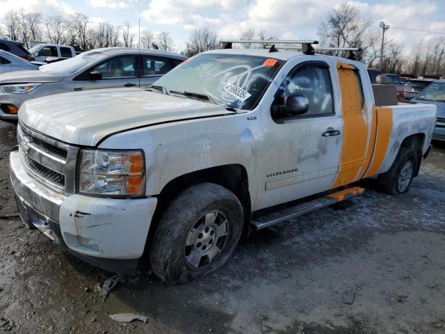 CHEVROLET SILVERADO 2011 white 4dr ext flexible fuel 1GCRKSE35BZ310997 photo #1