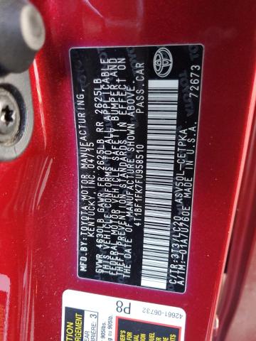 2015 TOYOTA CAMRY LE 4T1BF1FK7FU958510