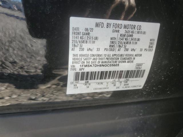 1FMSK7DH8NGC05605 2022 FORD EXPLORER