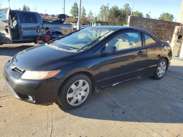 HONDA CIVIC LX 2006 black  gas 2HGFG11676H532009 photo #1