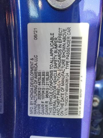 2021 HONDA ACCORD SPO - 1HGCV1F46MA086124