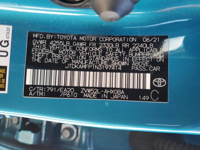 2022 TOYOTA PRIUS PRIM - JTDKAMFP1N3197414