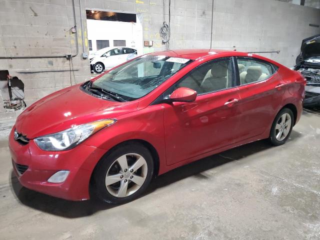 HYUNDAI ELANTRA GL 2013 red sedan 4d gas KMHDH4AE8DU768797 photo #1