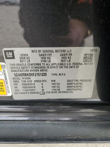 2015 BUICK ENCLAVE - 5GAKRBKD6FJ151228