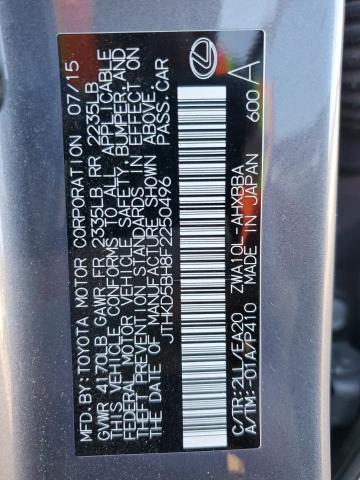 2015 LEXUS CT 200 JTHKD5BH8F2250496