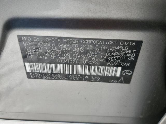 2016 LEXUS IS 300 - JTHCM1D21G5010292