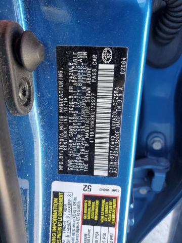 2019 TOYOTA CAMRY L 4T1B11HK8KU179977