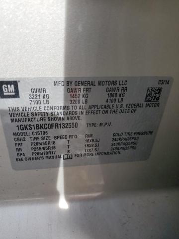 2015 GMC YUKON SLT 1GKS1BKC0FR132550