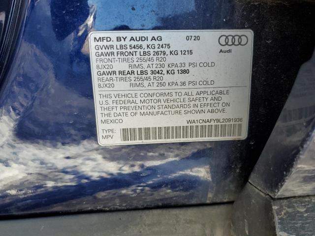 2020 AUDI Q5 PRESTIG WA1CNAFY9L2091936