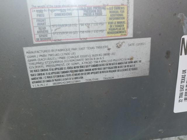2021 EAST TEXAS 24' UTILITY TRAILER #3286707324