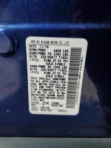 2017 NISSAN ROGUE S JN8AT2MT4HW135362