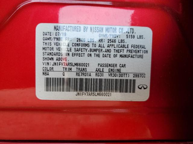 2020 INFINITI Q50 RED SP - JN1FV7AR5LM660021