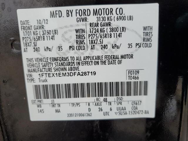 2013 FORD F150 SUPER - 1FTEX1EM3DFA28719