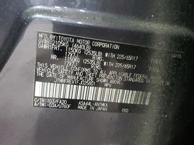 2015 TOYOTA RAV4 XLE - JTMRFREV1FJ025801