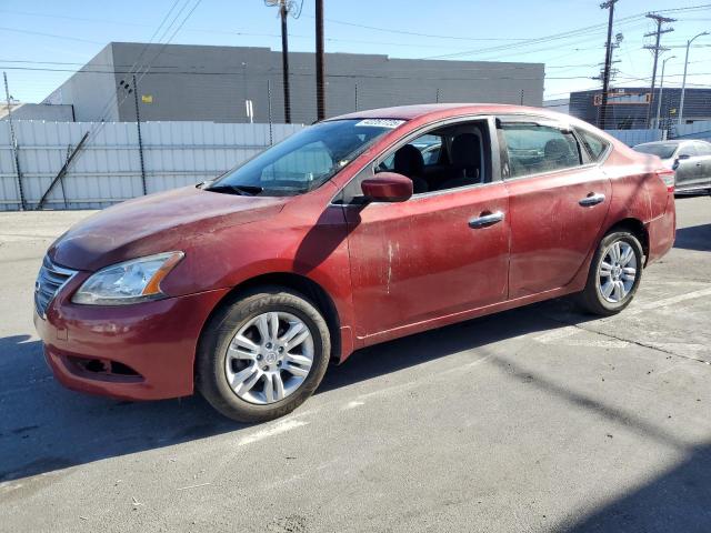 NISSAN SENTRA S 2014 red sedan 4d gas 3N1AB7AP3EL680671 photo #1