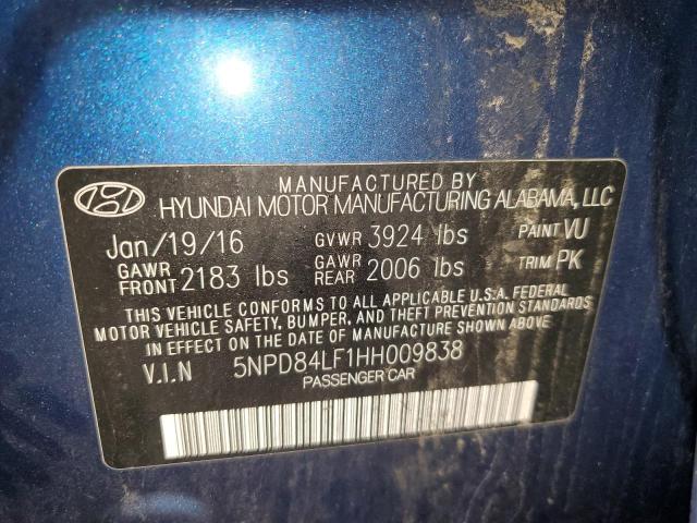2017 HYUNDAI ELANTRA SE - 5NPD84LF1HH009838
