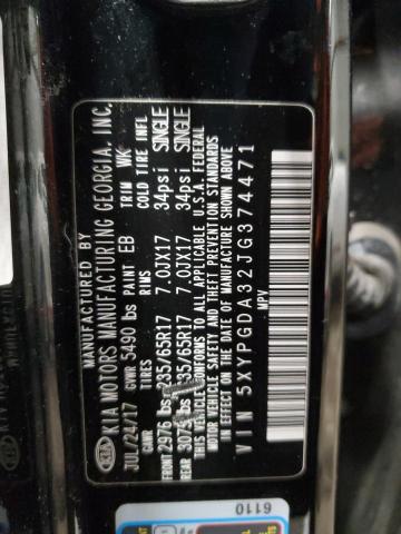 2018 KIA SORENTO LX 5XYPGDA32JG374471
