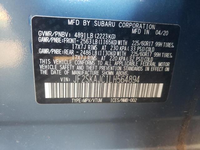 2020 SUBARU FORESTER P - JF2SKAJC1LH564894