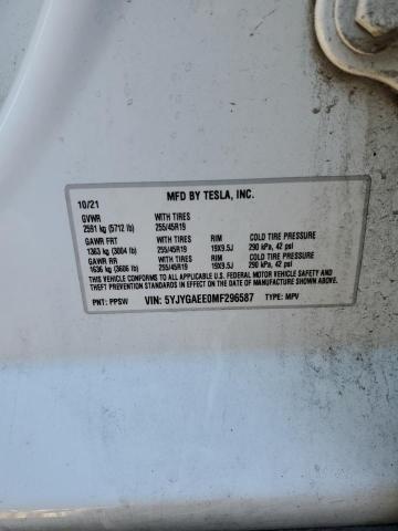 2021 TESLA MODEL Y - 5YJYGAEE0MF296587