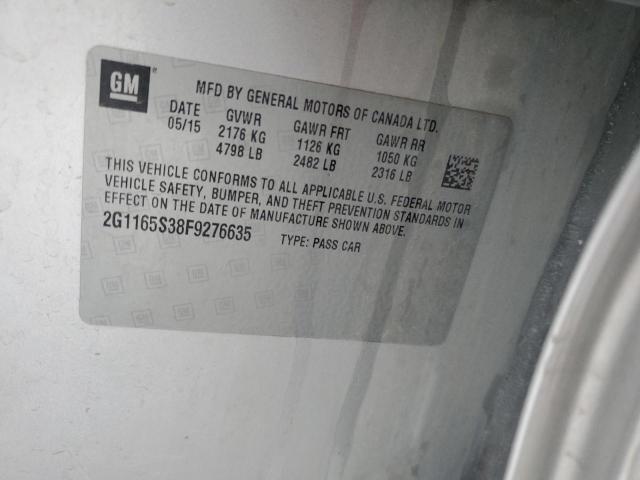 2015 CHEVROLET IMPALA LTZ - 2G1165S38F9276635