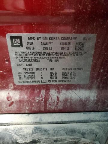 2018 BUICK ENCORE PRE - KL4CJASB8JB715381