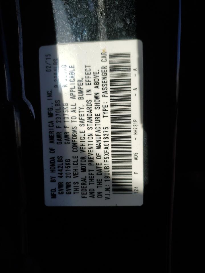 Lot #3052438888 2015 ACURA TLX TECH