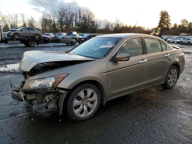 HONDA ACCORD EXL 2009 gold sedan 4d gas 1HGCP36879A004367 photo #1