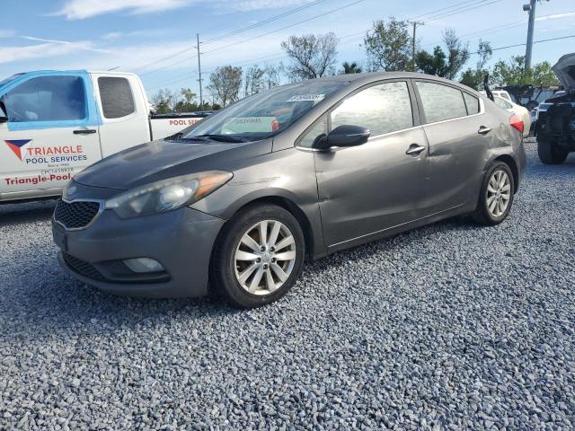 KIA FORTE EX 2014 gray sedan 4d gas KNAFX4A86E5047252 photo #1