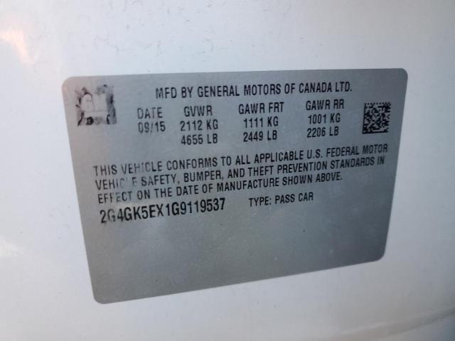2016 BUICK REGAL - 2G4GK5EX1G9119537