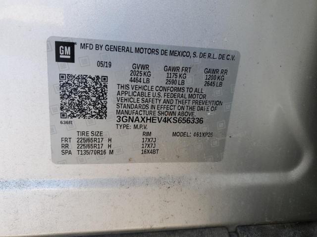 2019 CHEVROLET EQUINOX LS - 3GNAXHEV4KS656336