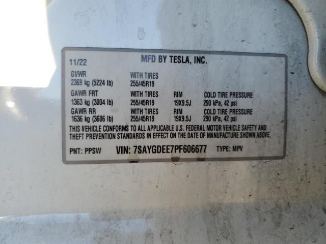 2023 TESLA MODEL Y - 7SAYGDEE7PF606677