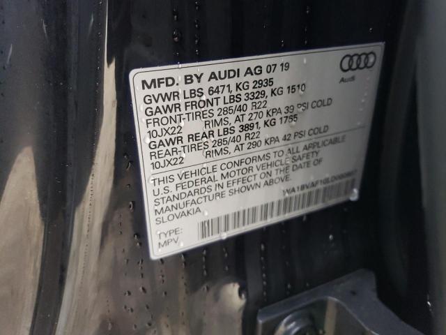 2020 AUDI Q8 PREMIUM WA1BVAF10LD000667