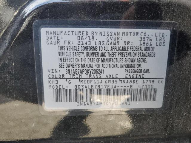 2019 NISSAN SENTRA S - 3N1AB7AP0KY206241