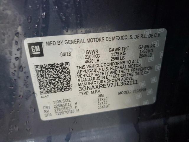 2018 CHEVROLET EQUINOX LS - 3GNAXREV7JL352111
