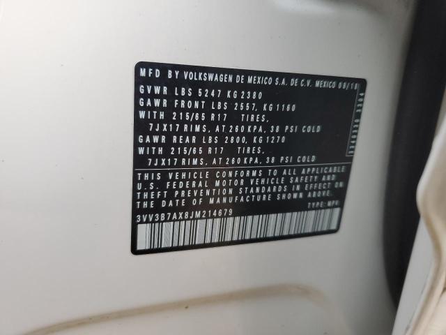2018 VOLKSWAGEN TIGUAN SE - 3VV3B7AX8JM214679