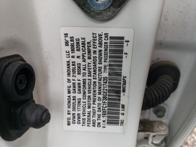 2016 HONDA CIVIC EX 19XFC1F38GE217435