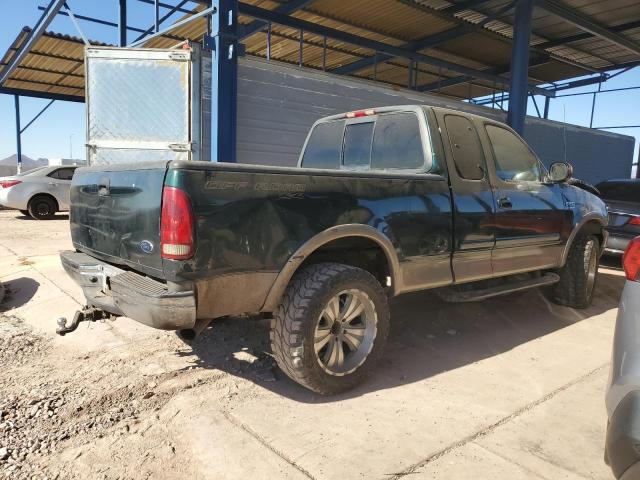 FORD F150 2001 green 4dr ext gas 1FTRX18L01NB62657 photo #4