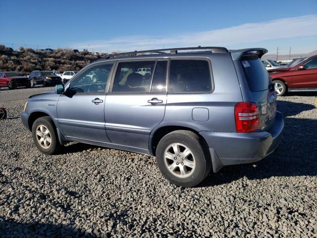 TOYOTA HIGHLANDER 2003 blue  gas JTEHF21A530102351 photo #3