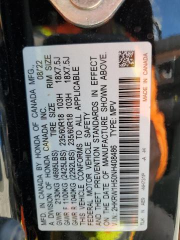 2022 HONDA CR-V EX - 2HKRW1H50NH408486