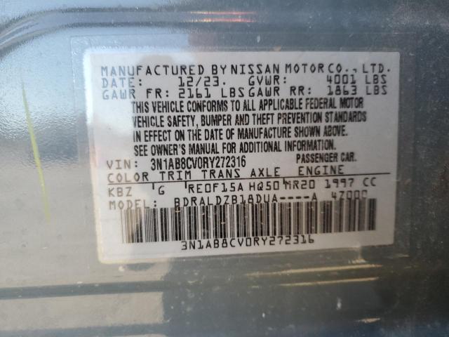 2024 NISSAN SENTRA SV - 3N1AB8CV0RY272316