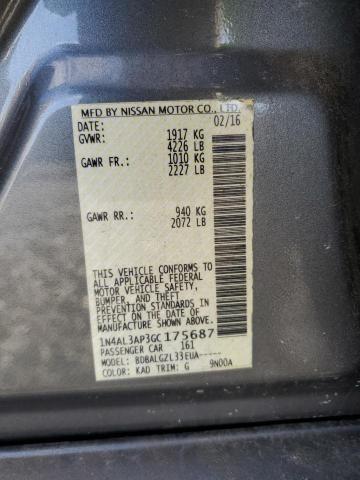 2016 NISSAN ALTIMA 2.5 - 1N4AL3AP3GC175687