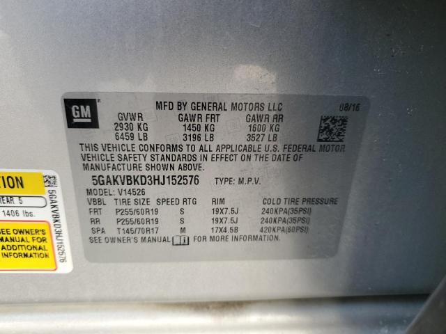 2017 BUICK ENCLAVE - 5GAKVBKD3HJ152576